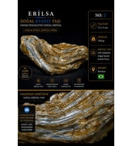 Sertifikalı Doğal Kyanit Taşı Kütle – Ham Kristal Mineral Koleksiyonluk Dekor Taşı NO2