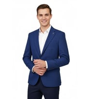 Erkek Tek Spor Ceket Çift Yırtmaçlı BGL-ST04982 (İndigo)