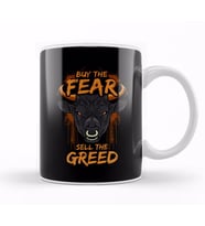 Buy The Fear Sell The Greed Bull Market Trader Kupa Bardak Porselen