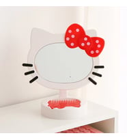 Livava Hello Kitty Taraklı Masaüstü Ayna, Beyaz, 21×20 (Kırmızı)