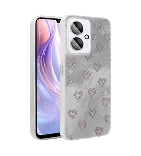 Xiaomi Poco C65 Uyumlu Kılıf Kamera Korumalı Figürlü Zore Ponti Silikon Kapak
