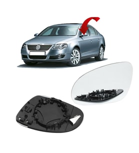 Volkswagen Passat B6 2006 - 2010 Ayna Camı Sol Şoför Tarafı - 3C0857521