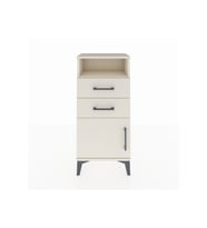 Arges Komodin Tek Raflı 2 Çekmeceli Tek Kapaklı 44x30x96 Aytaşı-Aytaşı