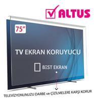 Altus 75" inç 190 Ekran KIRILMAZ Tv Ekran kORUYUCU