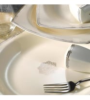 Kütahya Porselen Bone Mare 62 Parça 1139720 Desenli Yemek Takımı