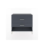 Arges Şifonyer 2 Çekmeceli 88x30x80 Antrasit-Antrasit