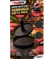ByMyHand Döküm Hamburger ve Köfte Kalıbı Hamburger Press Şekillendirici Pratik Köfte Yapma Aparatı