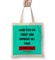 Motivational Quotes Sayings Words Gifts - Entrepreneurs İnspiration Success Work Typography Gifts Bez Çanta Uzun Saplı