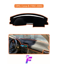 OPEL CORSA B (1992-2000) Uyumlu Torpido Örtüsü Yansıma Önleyici Tam Koruma Kolay Montaj H76