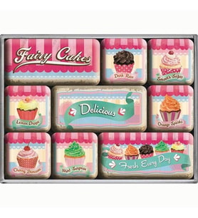 Nostalgic Art Fairy Cakes Delicious Magnet Set 9 Parça