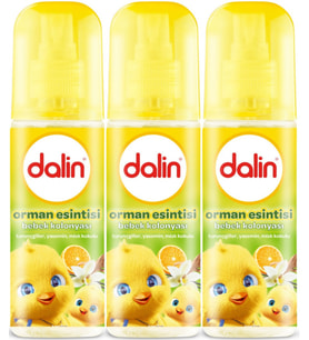 Dalin Bebek Kolonyası 150ML Orman Esintisi (Turunçgiller-Yasemin-Misk Kokulu)(3 Lü Set)