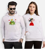 Tshirthane Kurbağa Prenses Sevgili Kombinleri Kapüşonlu Kombini (Tek Ürün Fiyatıdır.)