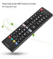 LG televizyon için Evrensel TV Uzaktan Kumanda, ABS Yüksek Hassasiyetli Uzun Mesafe Akıllı Uzaktan Kumanda Yedek AKB75095315