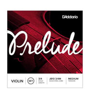 D'Addario J81034 Prelude 3/4 Boy Keman Tel Seti (Başlangıç/Eğitici Seviye)  3/4 Boy Keman Uyumu, Medium Tansiyon, Kararlı Akort Yapısı ve Uzun Ömürlü Kullanım