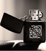 Kendin Tasarla Benzinli Metal Çakmak-4 (Siyah)