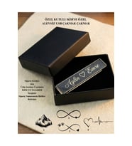 Kişiselleştirilmiş Alevsiz Şarjlı Usb Çakmak Kişiye Özel Tasarımlı İsimli Hediye Kutu ile Birlikte