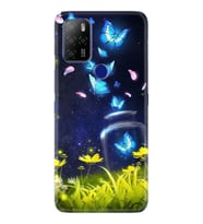Omix X300 X500 X400 X600 X700 Kılıf Desemli Silikon Neon Butterflys 1309