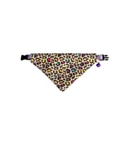 Cocopet Leopar Desenli Ayarlanabilir Fular Bandana Kedi Tasması