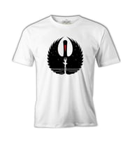 Girl inside the Swan or Vice Versa Beyaz Erkek Tshirt