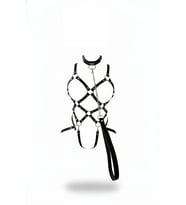 Mulvxbrf Brf02 Siyah Harness Takım Zincir Detaylı Vücut Bağlantı Seti - Brf1350 (Mulvix)