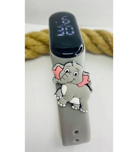 Şirin Tasarımlı Fil Figürlü Waterproof Unisex Çocuk Kol Saati Mls-452