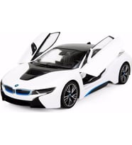 Rastar R/C 1/14 Uzaktan Kumandalı Kapıları Açılan USB Şarjlı BMW i8 Araba - Beyaz