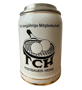 Postbauer-Heng TCH Tenis Kulübü ait Alman Bira Bardağı (Doğal Beyaz)