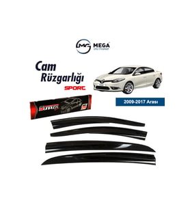 Cam Rüzgarlığı Renault Fluence 2009-2016 ile uyumlu (Antrasit)