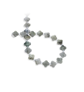 Labradorit Doğal Taş Van Cleef Yonca Kesim 12mm Dizi