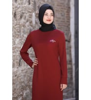 Azra Elbise Bordo SN62