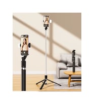 Uzaktan Kumandalı 1,7M Büyük Boy Tripod Pro Selfie Çubuğu Yatay Ve Dikey 360° Döndürülebilir Tutucu R1S-L