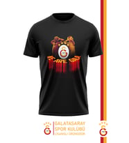 Galatasaray Orijinal Lisanslı We Are Gala T-Shirt (Siyah)