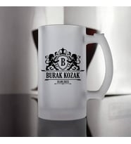 Kişiye Özel İsim ve Tarih Yazılı Özel Bira Bardağı