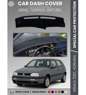 VOLKSWAGEN GOLF 3 MK3 (1991-1998) Torpido Örtüsü Panel Halısı Torpido Koruma Tam Uyum UV Koruma