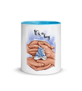 Renkli Babyshower Kupası (Mavi)