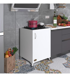 Kenzlife ocak dolabı kamuran byz 85*60*56 hazır mutfak ankastre gömme ocak için arkalıksız (Karışık)