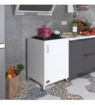 Kenzlife ocak dolabı kamuran byz 85*60*56 hazır mutfak ankastre gömme ocak için arkalıksız (Karışık)