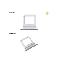 Samsung Z Flip 2 Sim İç Yuvası Tekli Siyah Sim yuvası sim tepsisi sim aparatı yeni sim yuvası tekli sim tepsisi sim çekmecesi