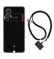 Xiaomi 12 Lite Kılıf Resimli Boyun Askılı İpli Desenli Silikon My Love 1402