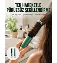 Düzleştirici Fırça Saç Düzleştirici Arada Fön Tarak Taşınabilir Yeni Nesil