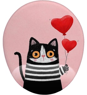 Kalpli Balon ve Kedi Mouse Pad