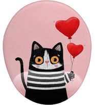 Kalpli Balon ve Kedi Mouse Pad