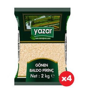 Yazar Gönen Baldo Pirinç 2 Kg x 4 Paket