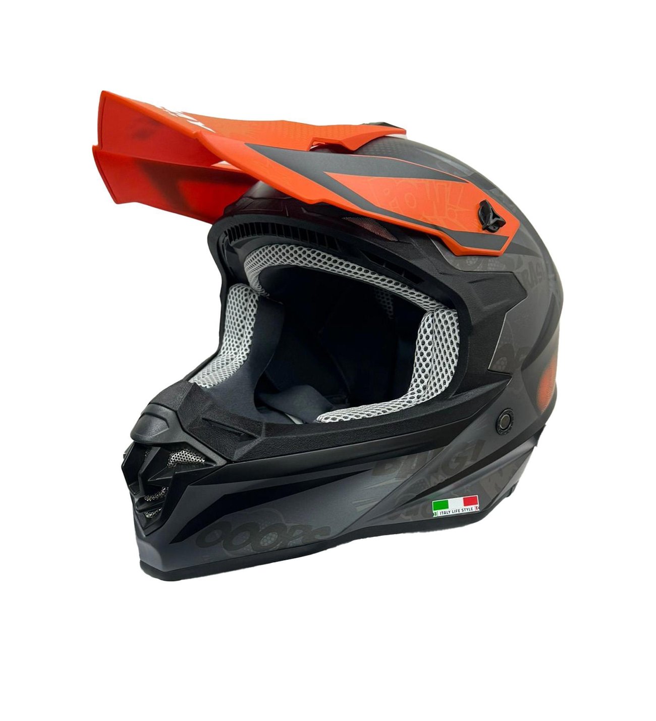 Sway 617 Full Face Cross Kapalı Bisiklet Motosiklet Enduro Kaskı