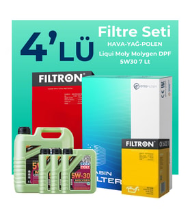 Filtron Jaguar S-TYPE 3.0 Filtre Bakım Seti Liqui Moly Motor Yağlı (2000-2008) 4 Lü