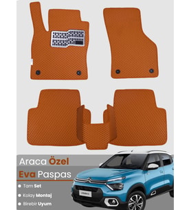 CİTROEN C3 (2017-2025) Uyumlu EVA Paspas Tam Set–Araca Özel,Su Geçirmez,Hızlı ve Kolay Montaj
