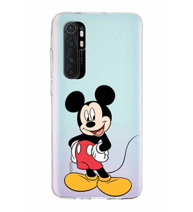 Xiaomi Mi Note 10 Lite Uyumlu Kapak Mickey Mouse Tasarımlı Şeffaf Silikon Kılıf