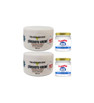 2 Tane Çörek Otu Ağrı Kremi White 200 ml + 2 Tane Snow Kitten 50 ml Menthol Balm Kas Eklem Fıtık Vücut Ağrılarına Rahatlatıcı Masaj Seti