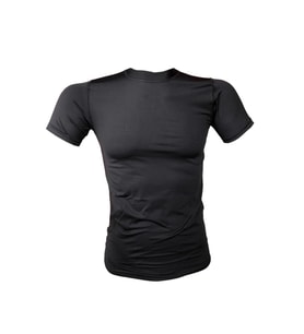 Askeri Malzeme Flaş Erkek Askeri Termal Microfiber Kısa Kol Siyah Tişört (Standart)