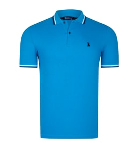 T8594 DEWBERRY ERKEK T-SHIRT-KOYU MAVİ